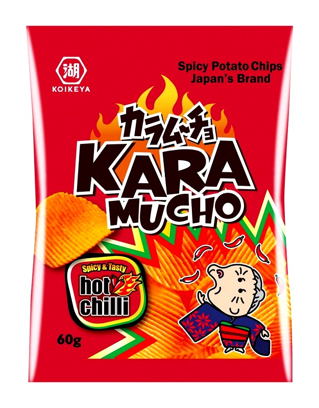 Patatine chips rustiche piccanti Karamucho - Koikeya 60g.